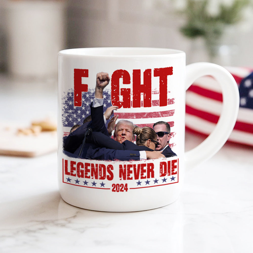 Trump Fight - Legends Never Die 2024 Mug HA75 63138