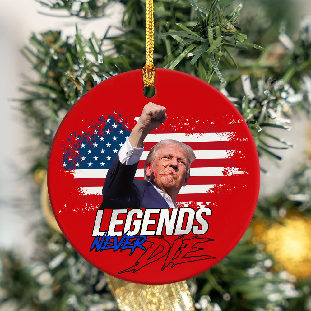 Legends Never Die Trump Fight Ceramic Ornament DM01 63229