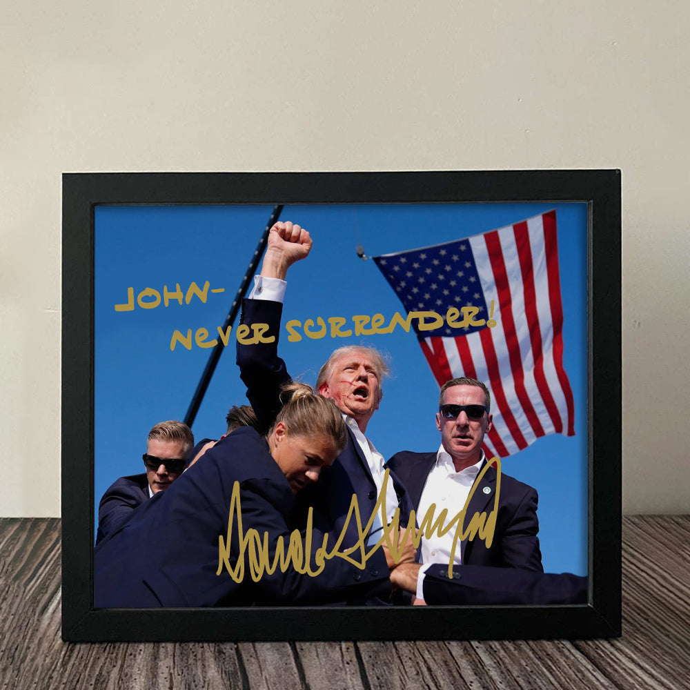 Trump Legends Never Die Never Surrender Picture Frame DM01 63187