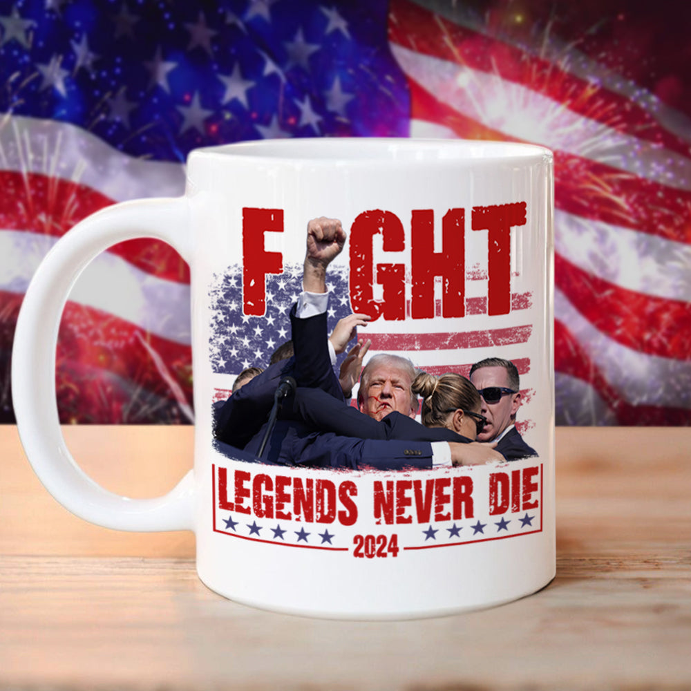 Trump Fight - Legends Never Die 2024 Mug HA75 63138