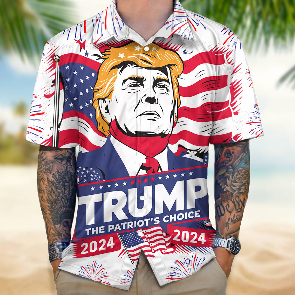 Trump The Patriot's Choice 2024 Hawaiian Shirt DM01 62759