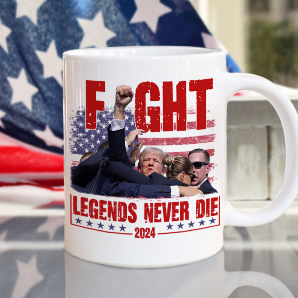 Trump Fight - Legends Never Die 2024 Mug HA75 63138