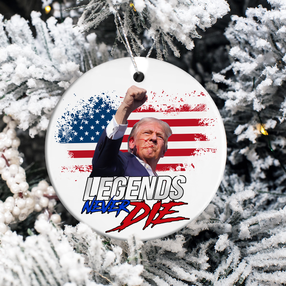 Legends Never Die Trump Fight Ceramic Ornament DM01 63229