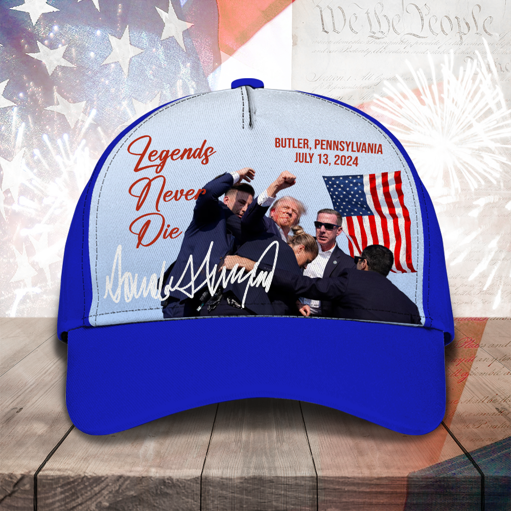 Legends Never Die Trump Fight 2024 Classic Cap DM01 63205