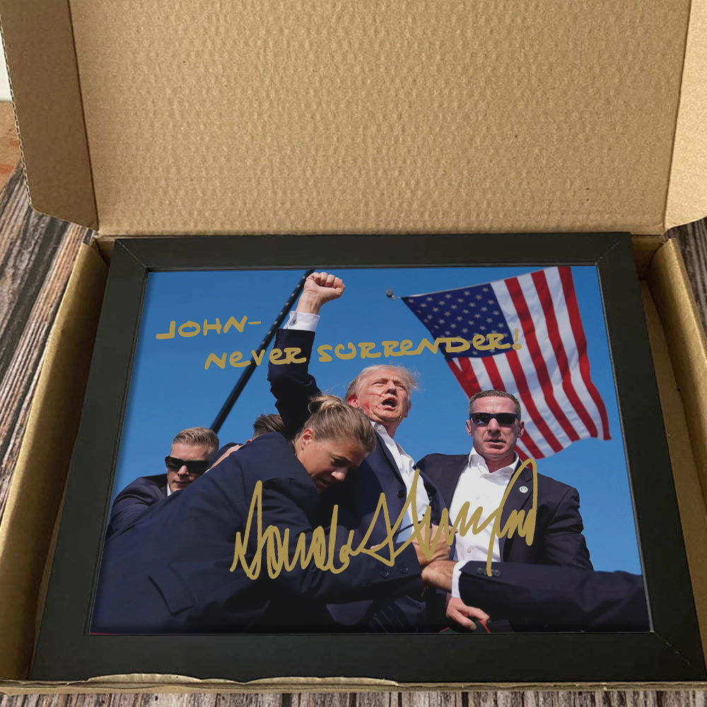 Trump Legends Never Die Never Surrender Picture Frame DM01 63187