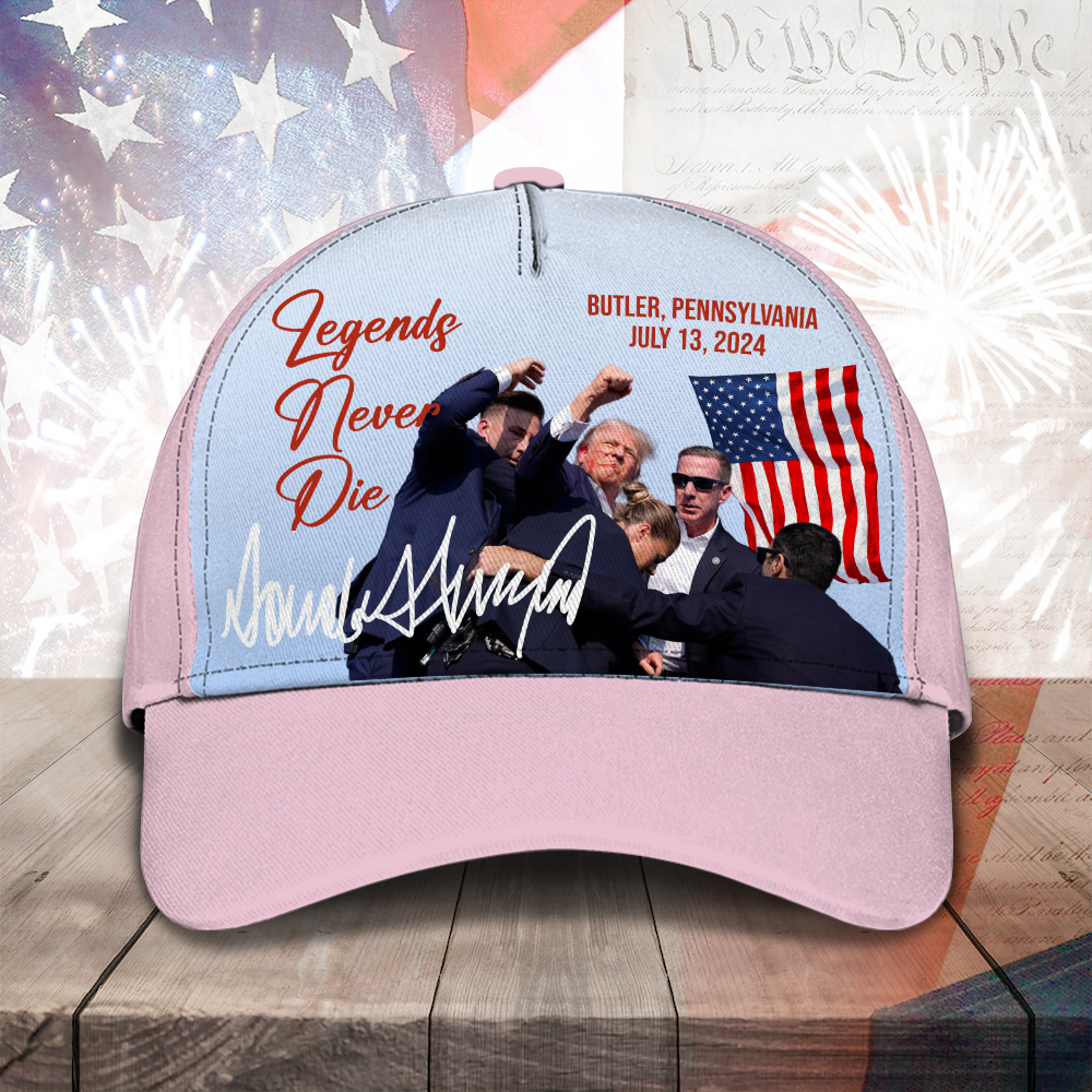 Legends Never Die Trump Fight 2024 Classic Cap DM01 63205