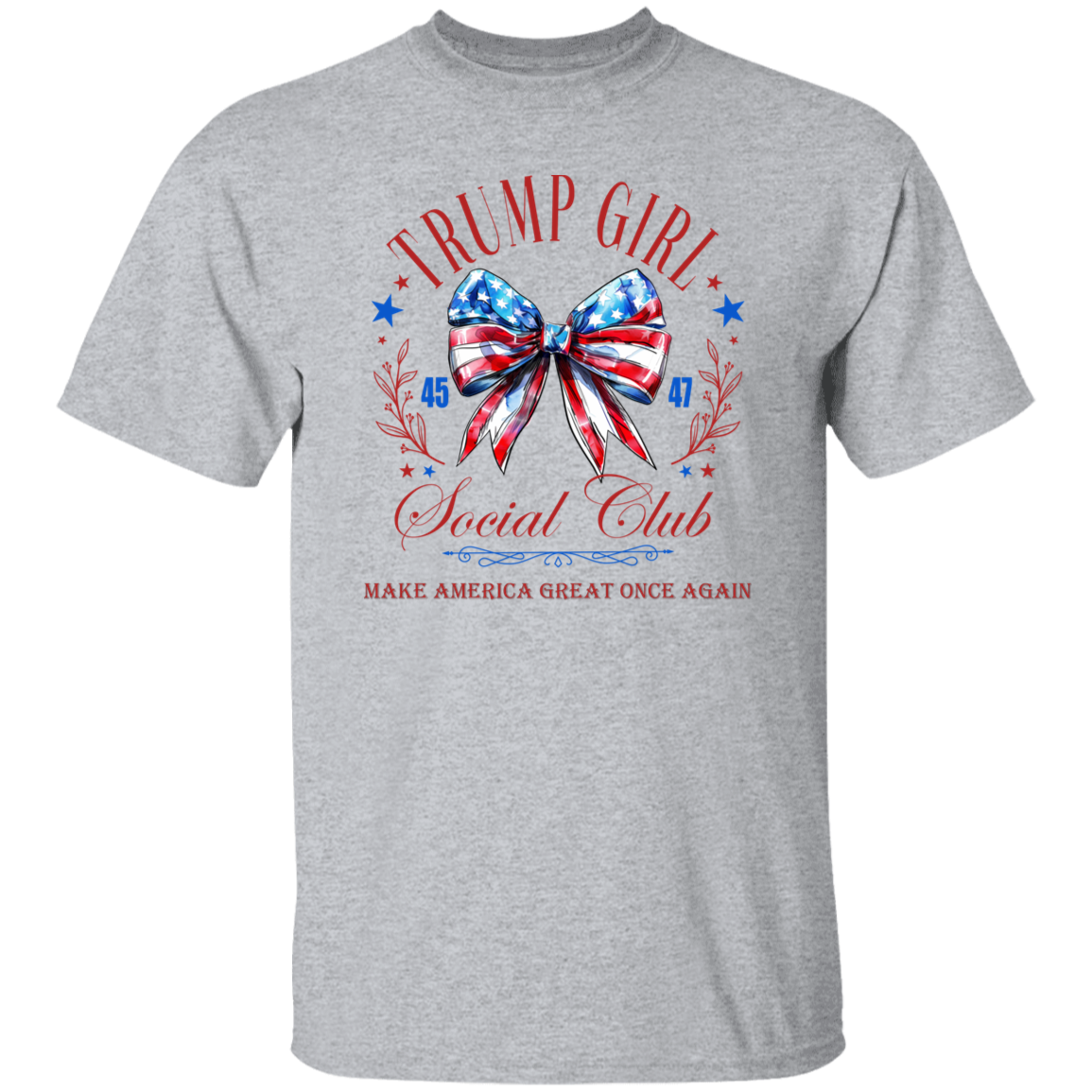 Trump Girl Social Club Make America Great Once Again Bright Shirt HA75 63272