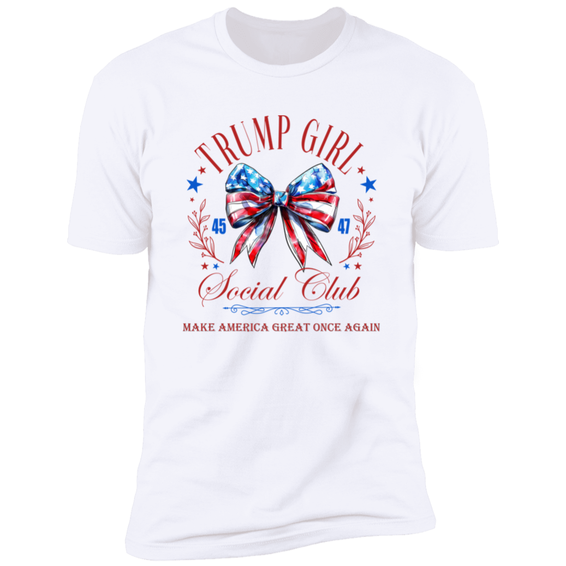 Trump Girl Social Club Make America Great Once Again Bright Shirt HA75 63272