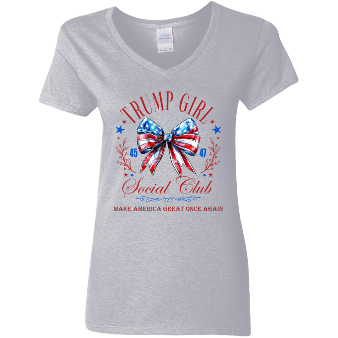 Trump Girl Social Club Make America Great Once Again Bright Shirt HA75 63272