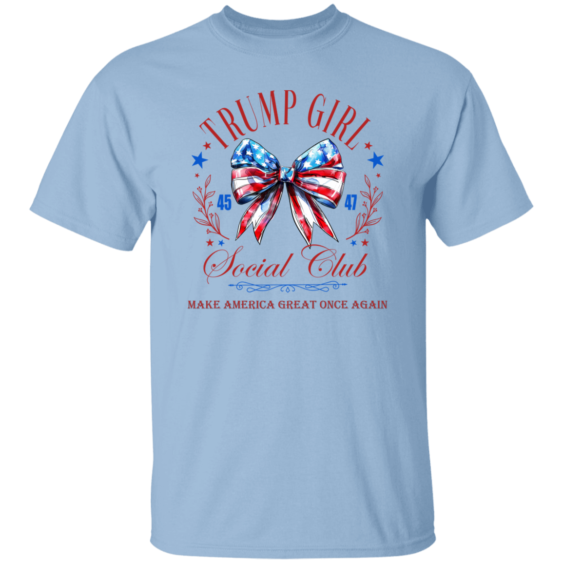 Trump Girl Social Club Make America Great Once Again Bright Shirt HA75 63272