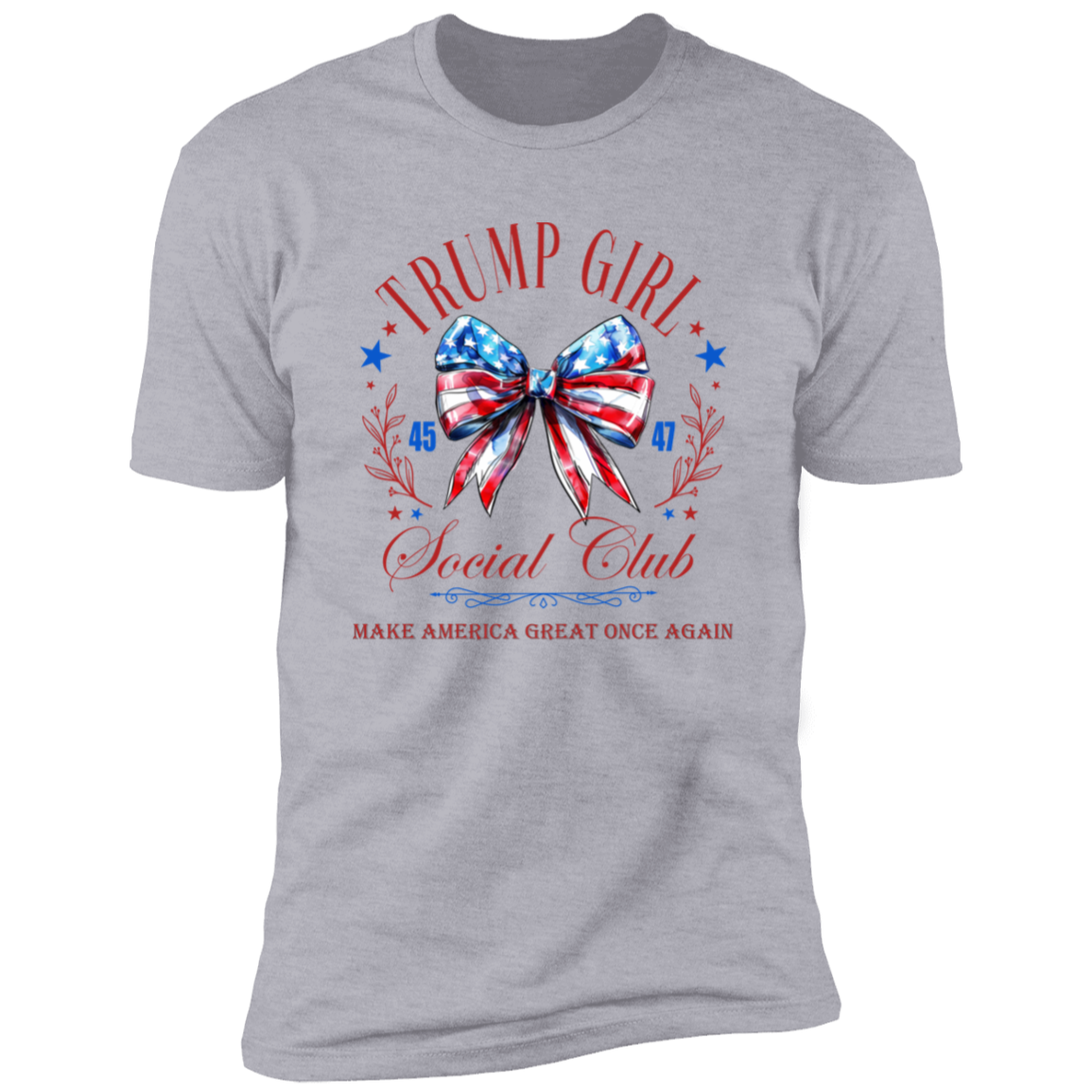 Trump Girl Social Club Make America Great Once Again Bright Shirt HA75 63272