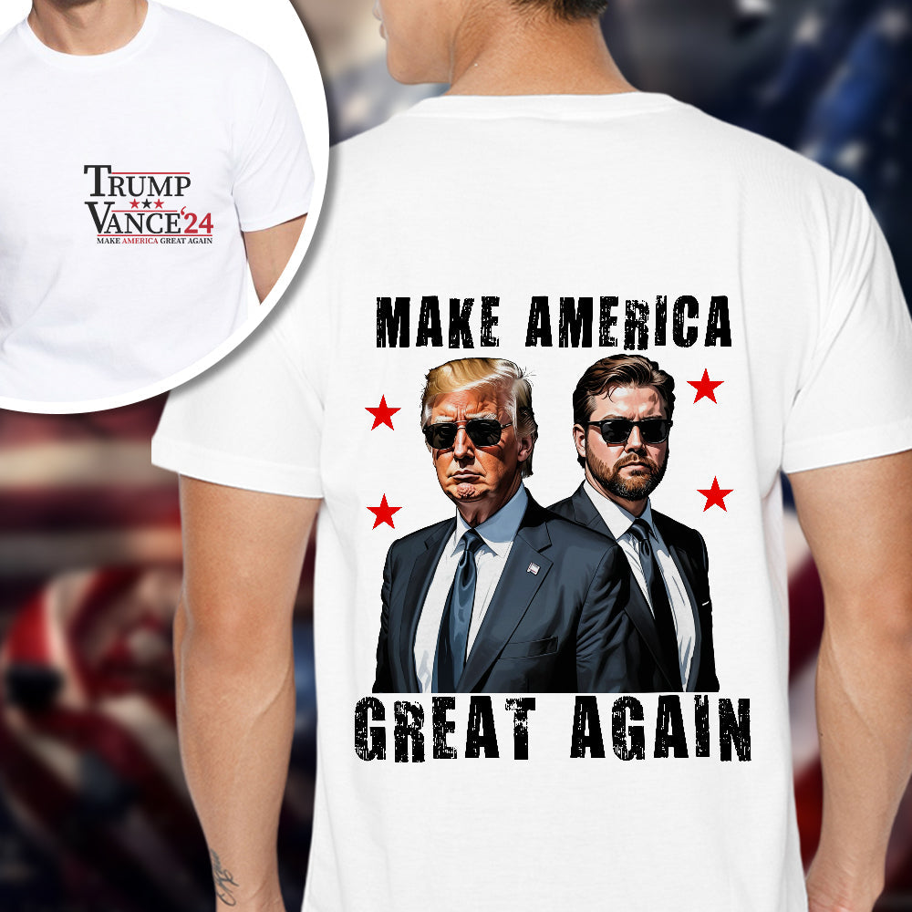 Trump Vance 2024 Make America Great Again Bright Back & Front Shirt HO82 63152