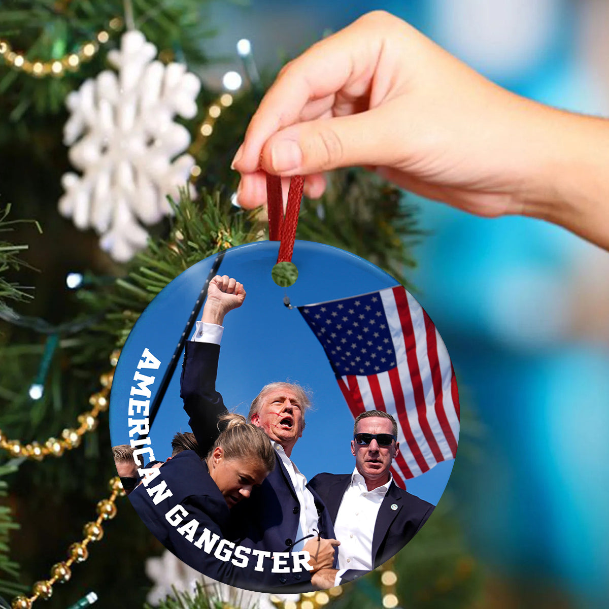 American Gangster Trump Ceramic Ornament DM01 63219